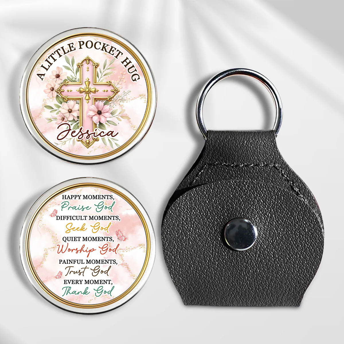 Just Believe In God - Personalized Custom Pocket Hug