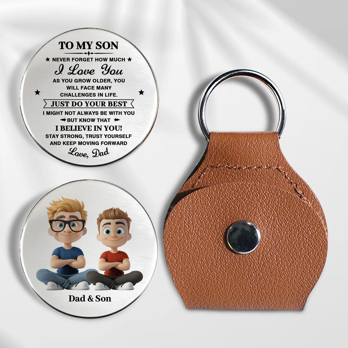 Just Do Your Best - Personalized Custom Pocket Hug - Image 2