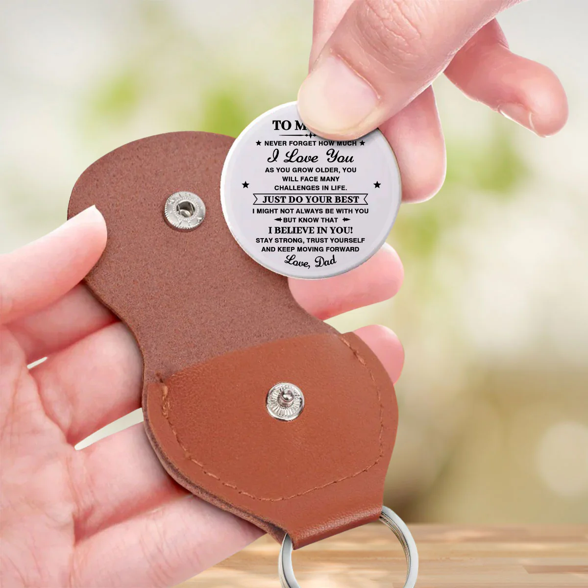 Just Do Your Best - Personalized Custom Pocket Hug - Image 4