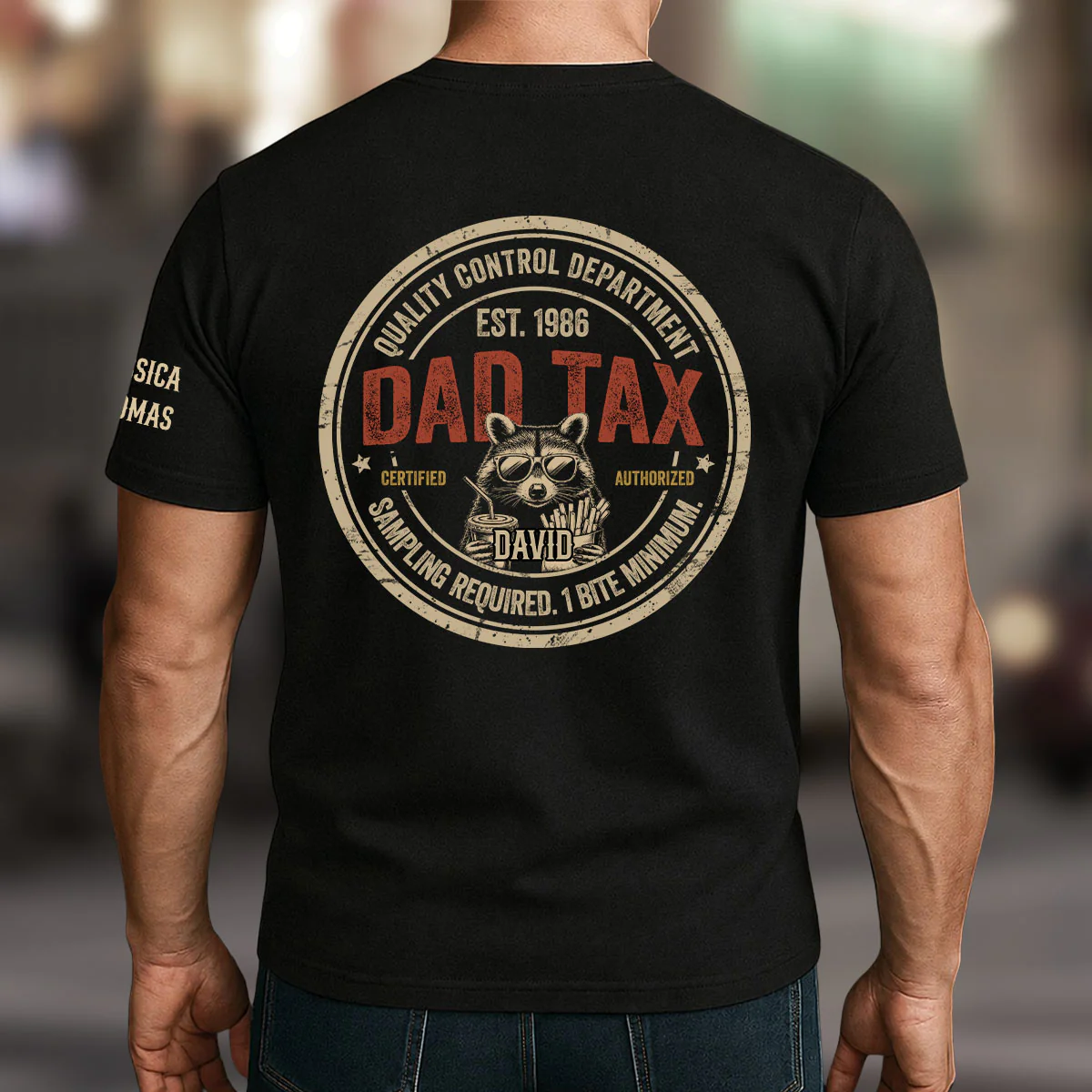 Just One Bite - Personalized Custom Shirt With Design On Sleeve - Image 3