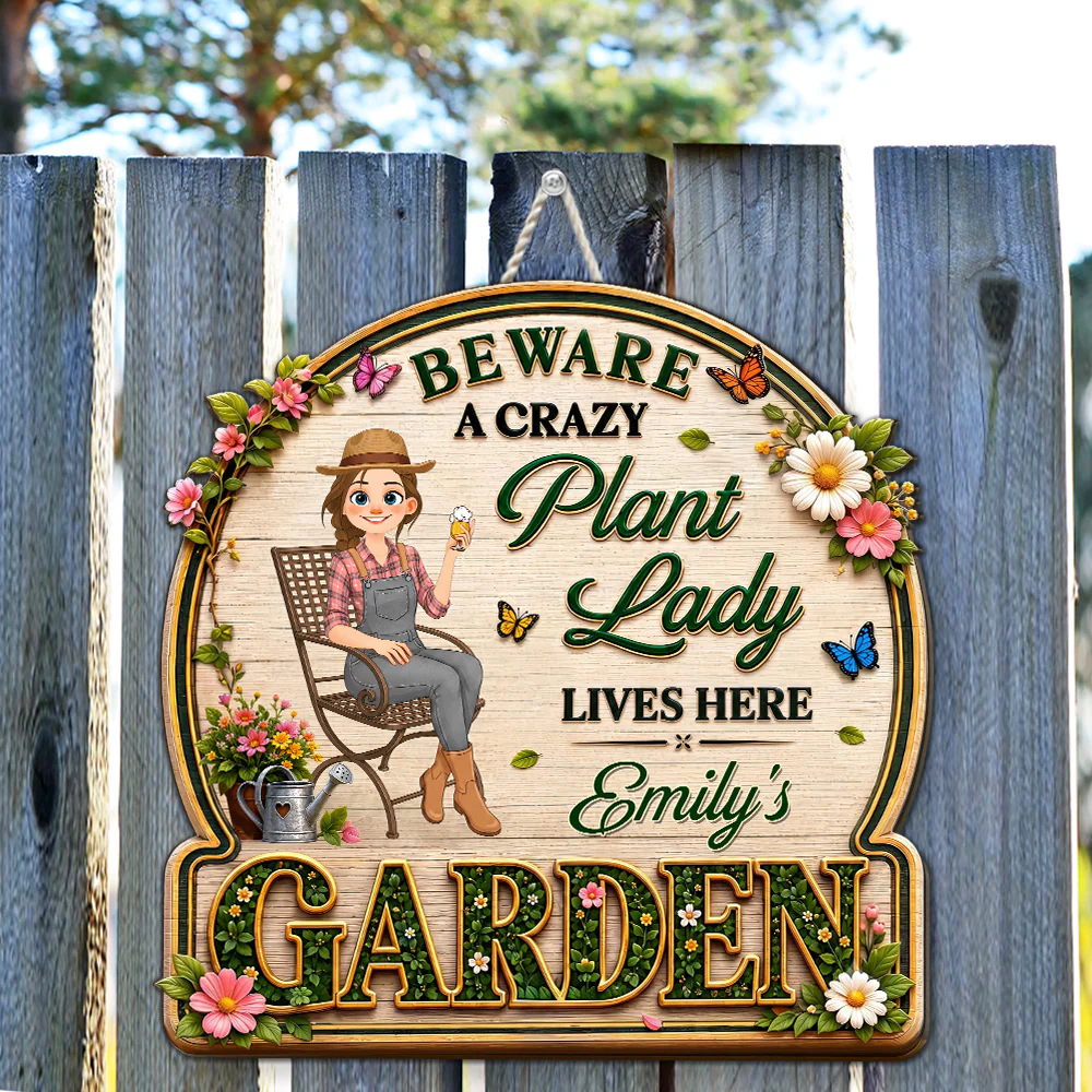 Just The Stylized Lady - Personalized Custom 3D Effect Wood Sign - Image 2