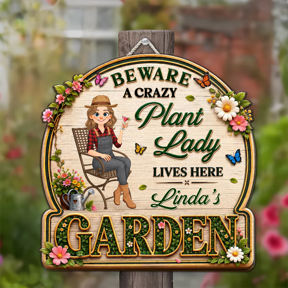 Just The Stylized Lady - Personalized Custom 3D Effect Wood Sign - Image 4