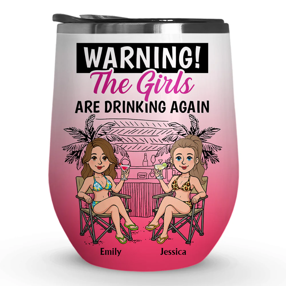 Keep Calm And Sip - Personalized Custom Wine Tumbler