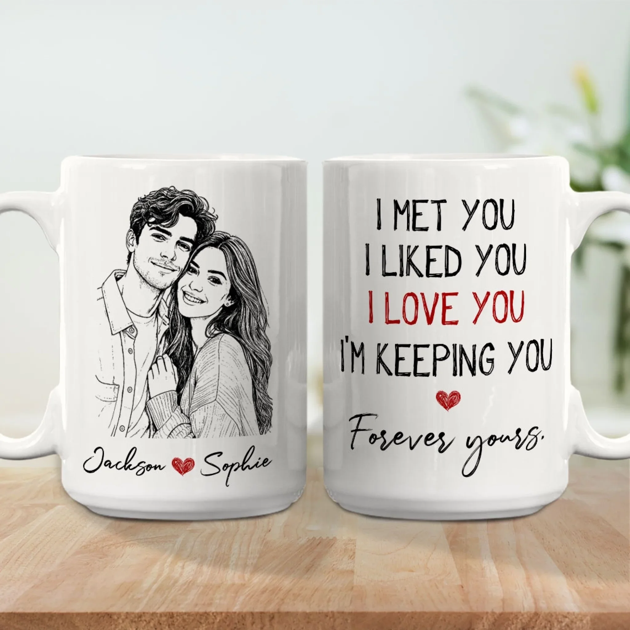 Keeping You My Love - Personalized Custom Coffee Mug - Image 5