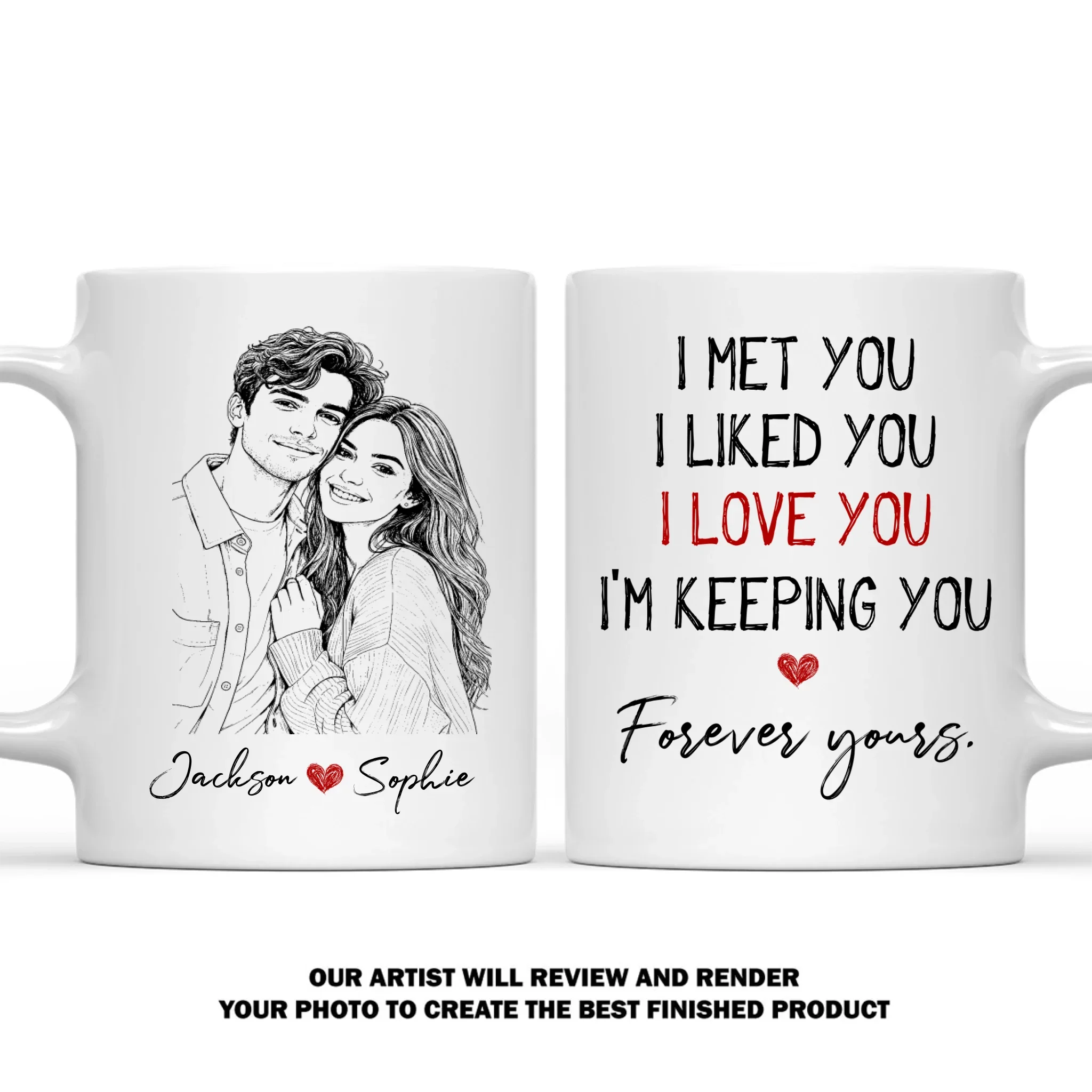 Keeping You My Love - Personalized Custom Coffee Mug - Image 8