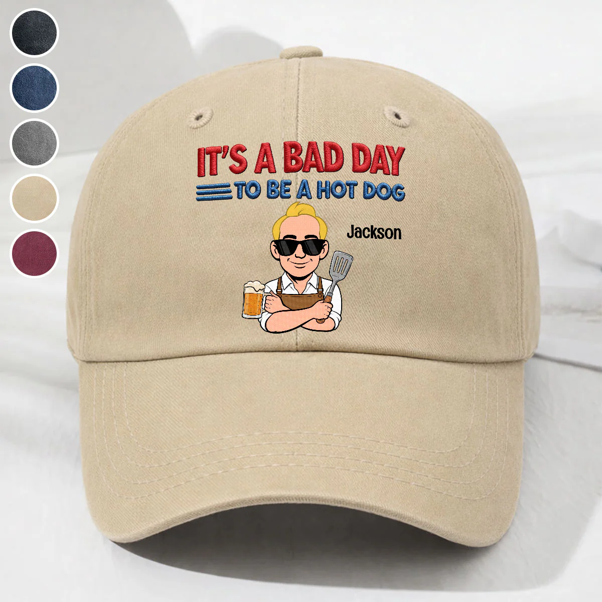 Ketchup Cannot Save You - Personalized Custom Vintage Washed Denim Cap