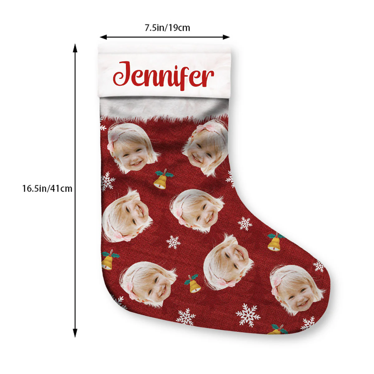 Kids Spoiled Here - Personalized Custom Christmas Stocking - Image 6
