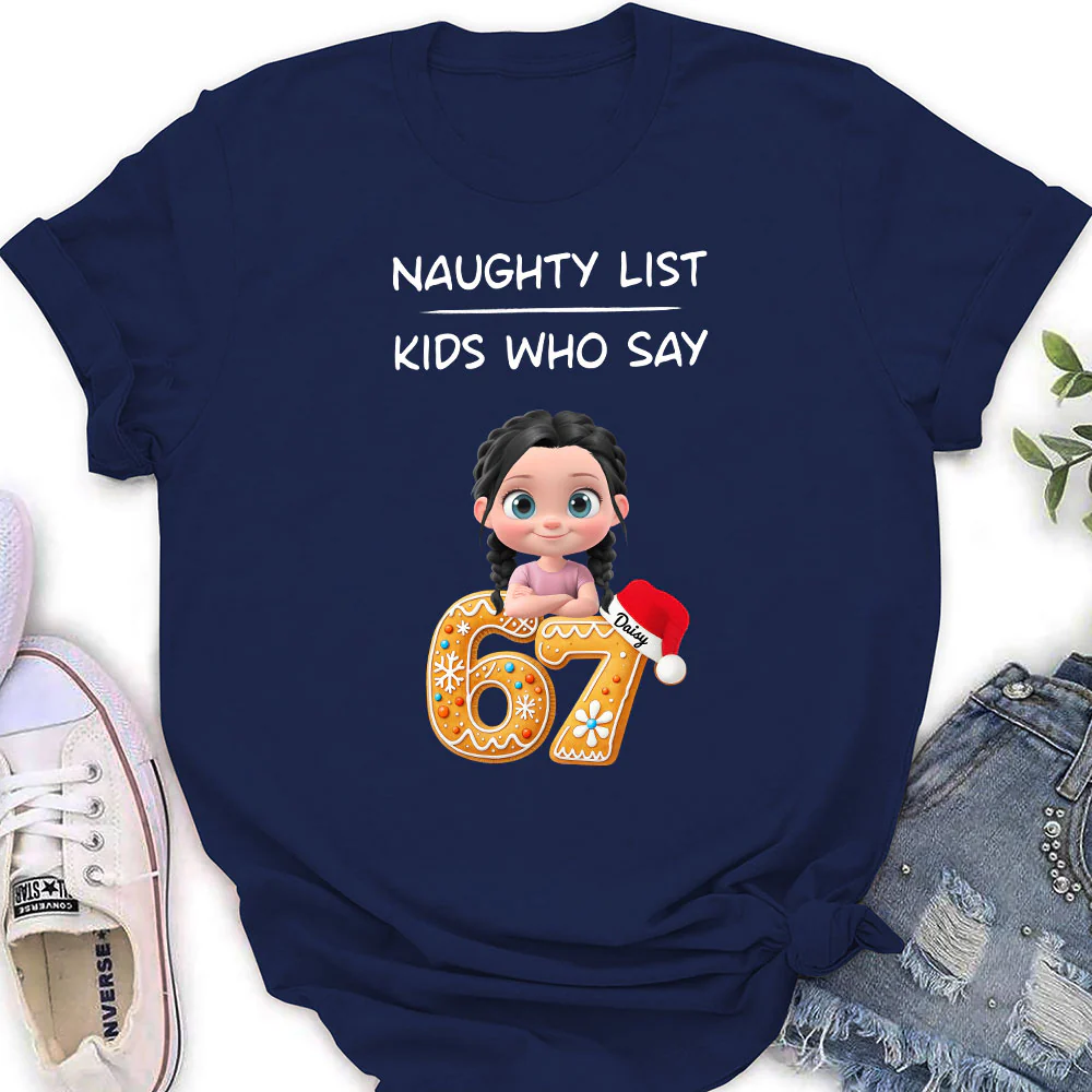 Kids Who Say 67 - Personalized Custom Shirt - Image 5