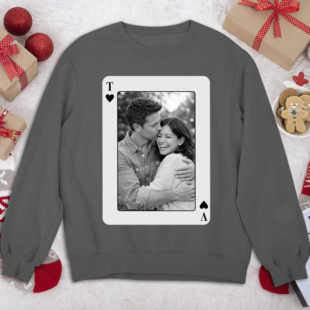 King & Queen Custom Couples Photo - Personalized Custom Shirt - Image 4