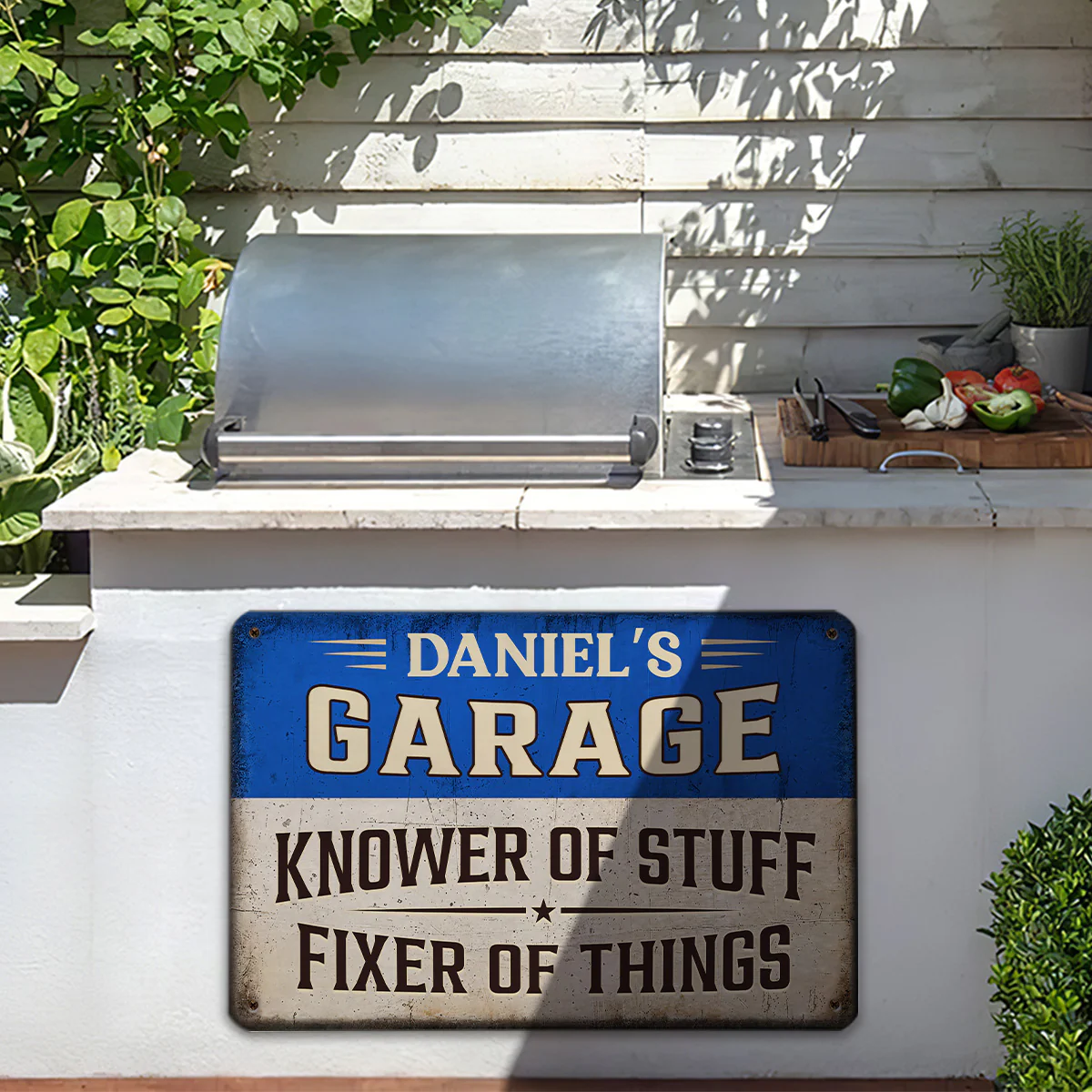 Knower And Fixer - Personalized Custom Metal Sign - Image 5