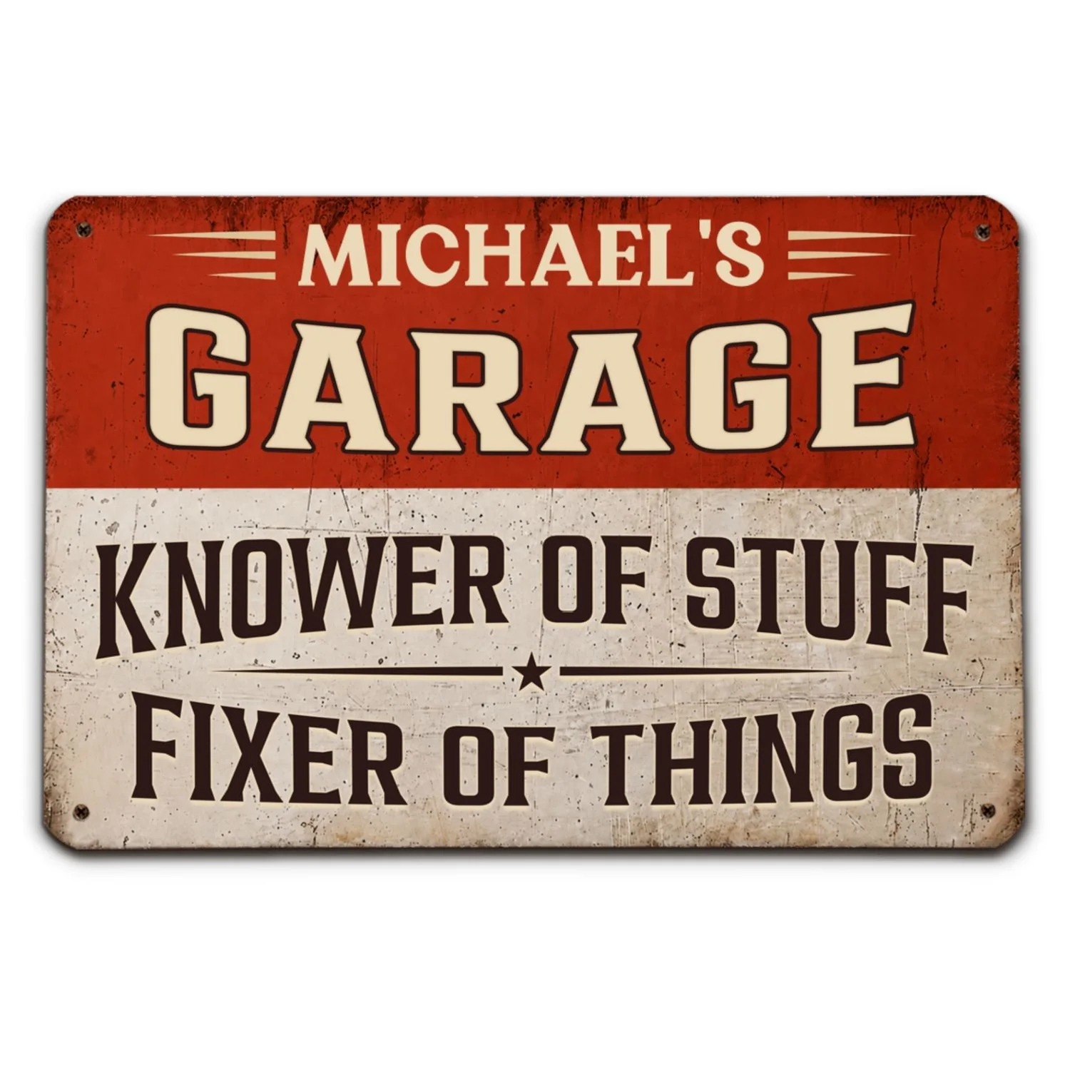 Knower And Fixer - Personalized Custom Metal Sign - Image 7