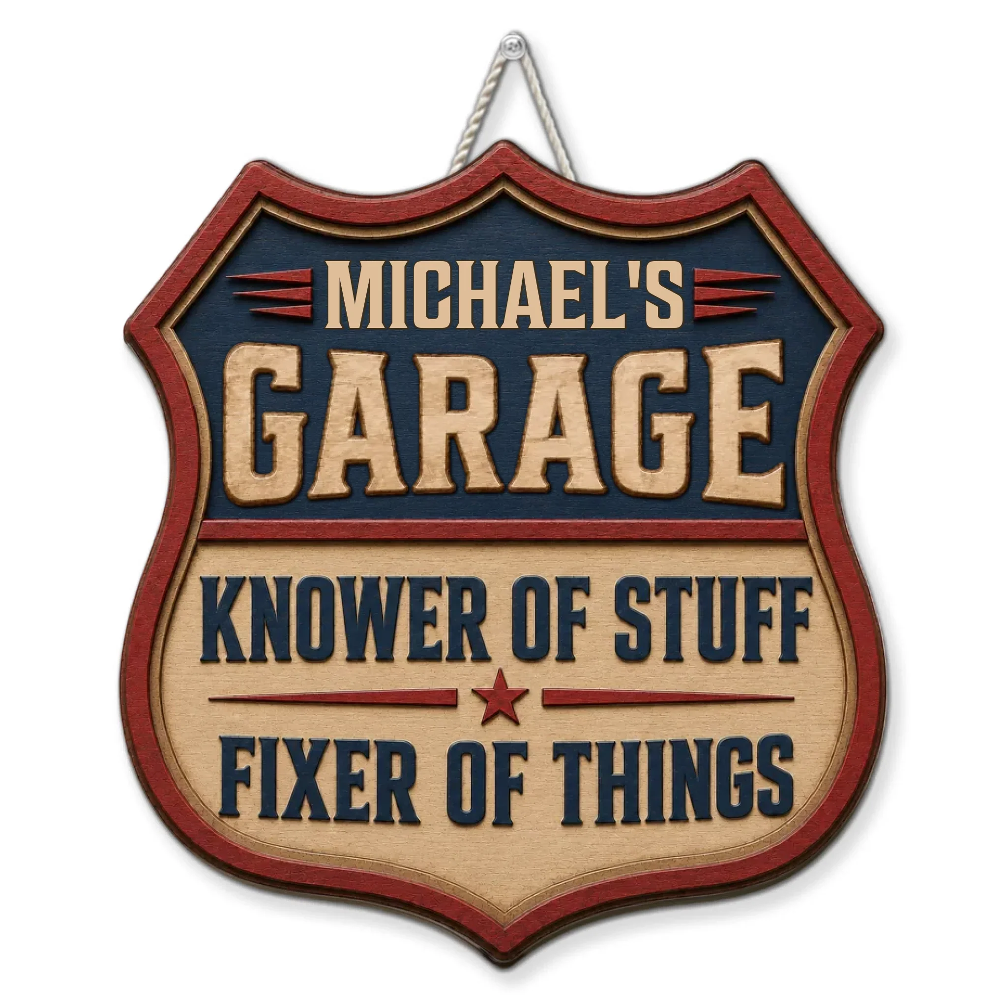 Knower And Fixer - Personalized Custom Wood Sign - Image 7