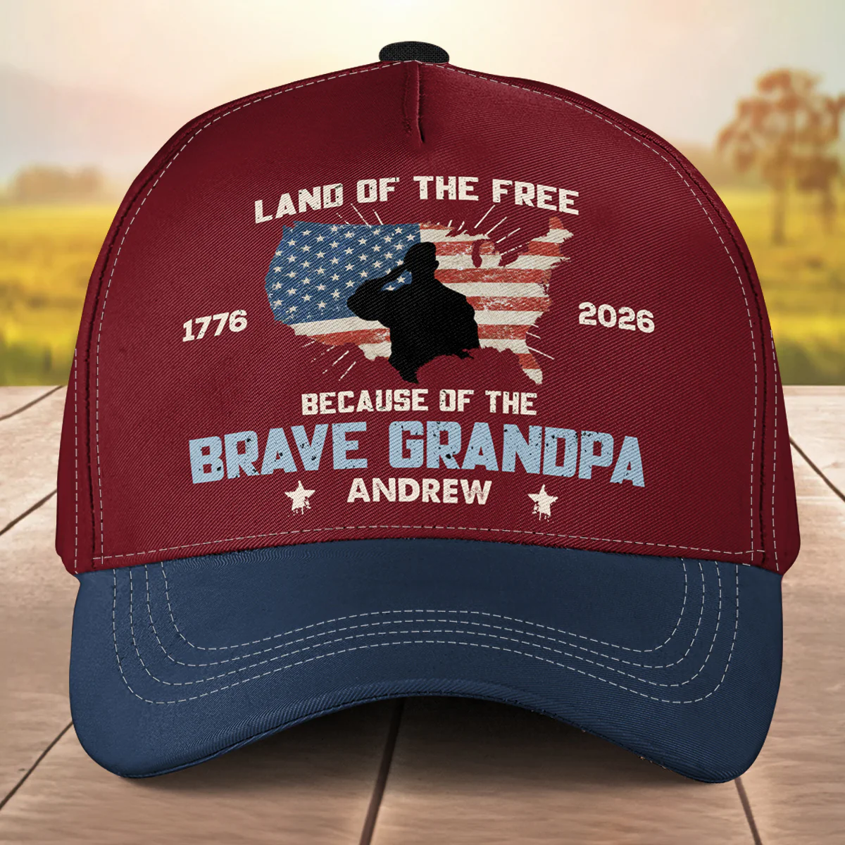 Land Of The Free - Personalized Custom Classic Cap