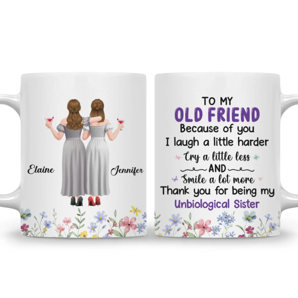 Laughter And Love Friendship - Personalized Custom Coffee Mug - Image 7