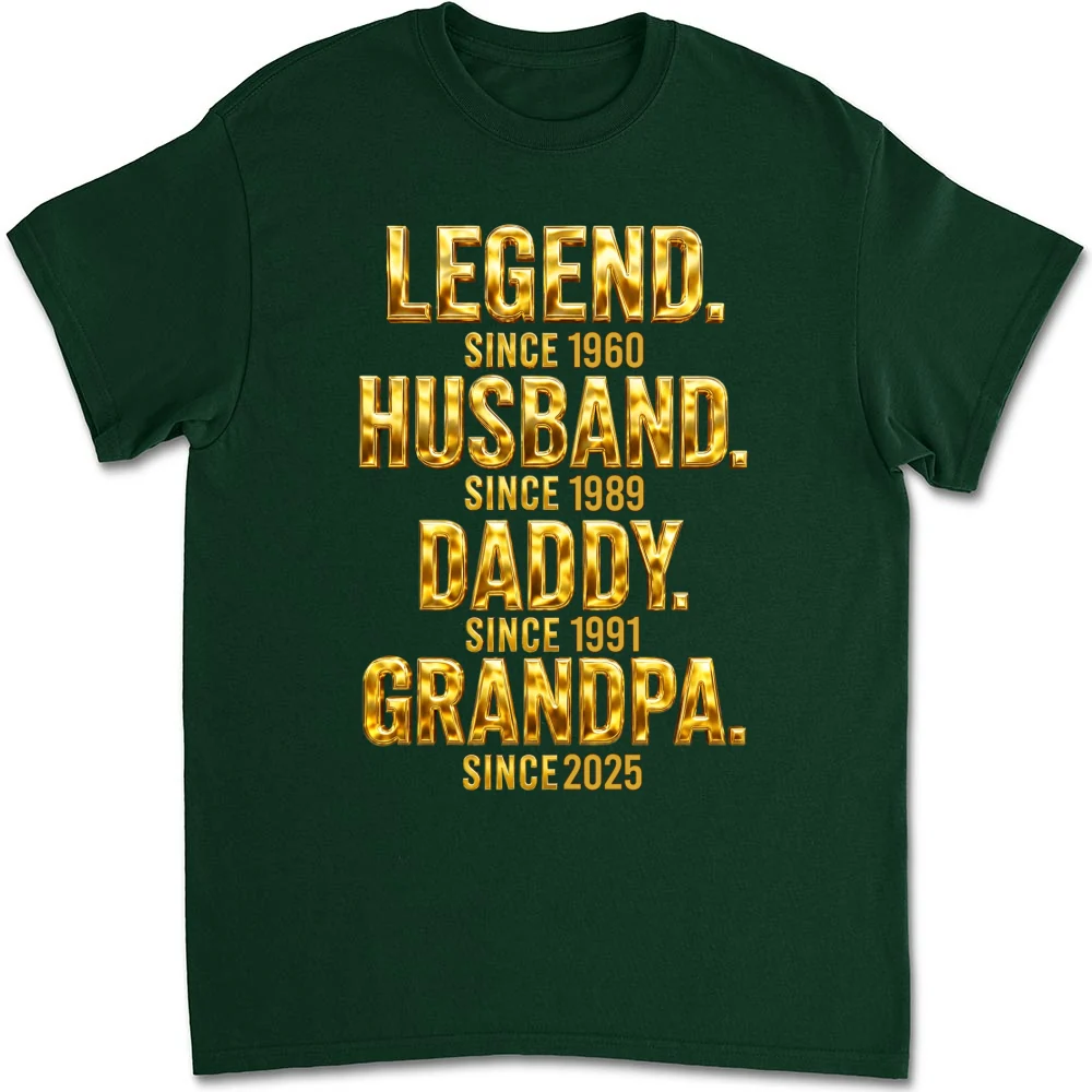 Legend Dad Grandpa - Personalized Custom Shirt - Image 10