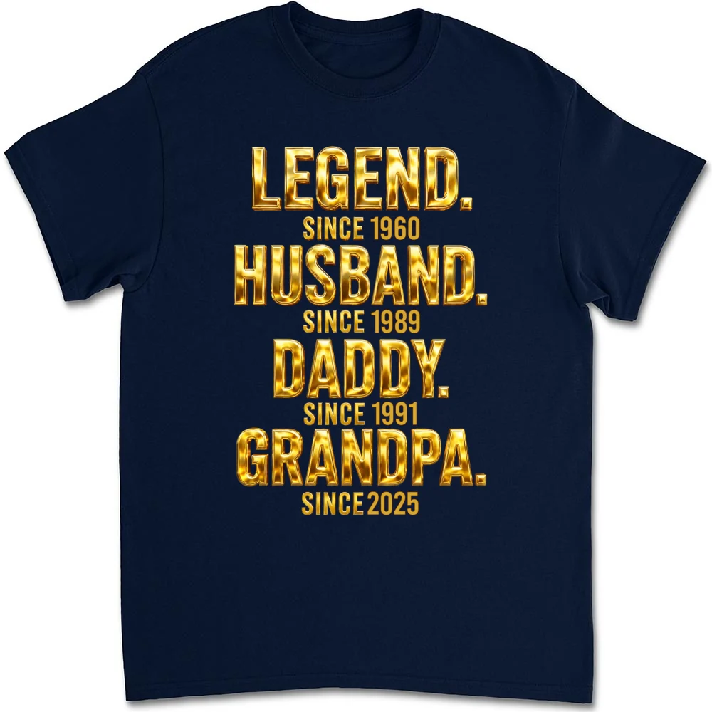 Legend Dad Grandpa - Personalized Custom Shirt - Image 11