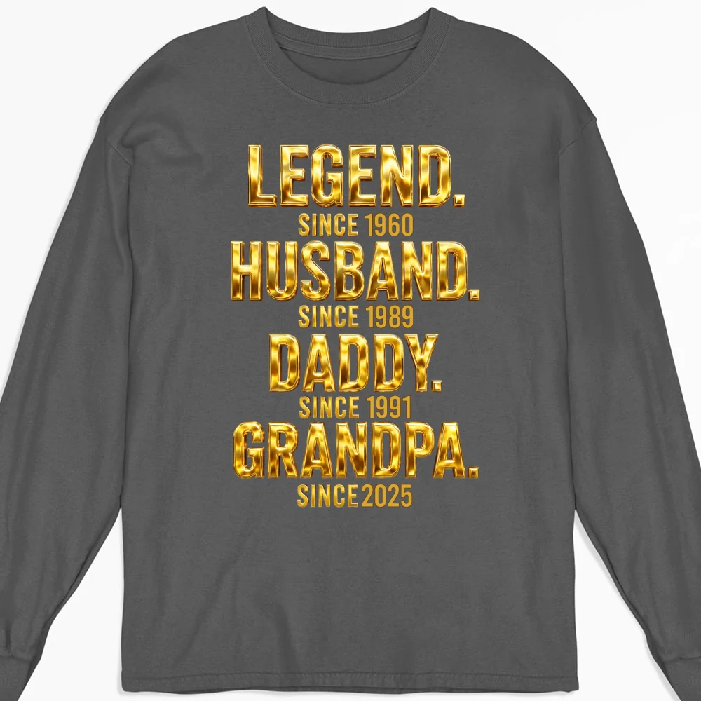 Legend Dad Grandpa - Personalized Custom Shirt - Image 13