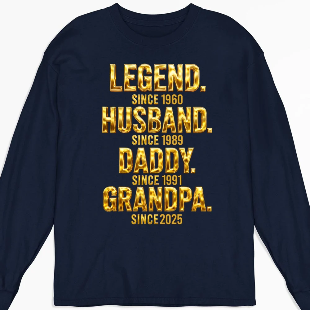 Legend Dad Grandpa - Personalized Custom Shirt - Image 14
