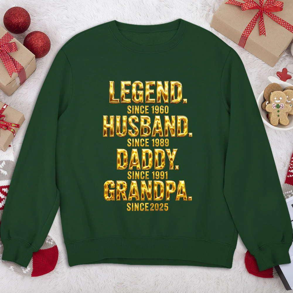 Legend Dad Grandpa - Personalized Custom Shirt - Image 6
