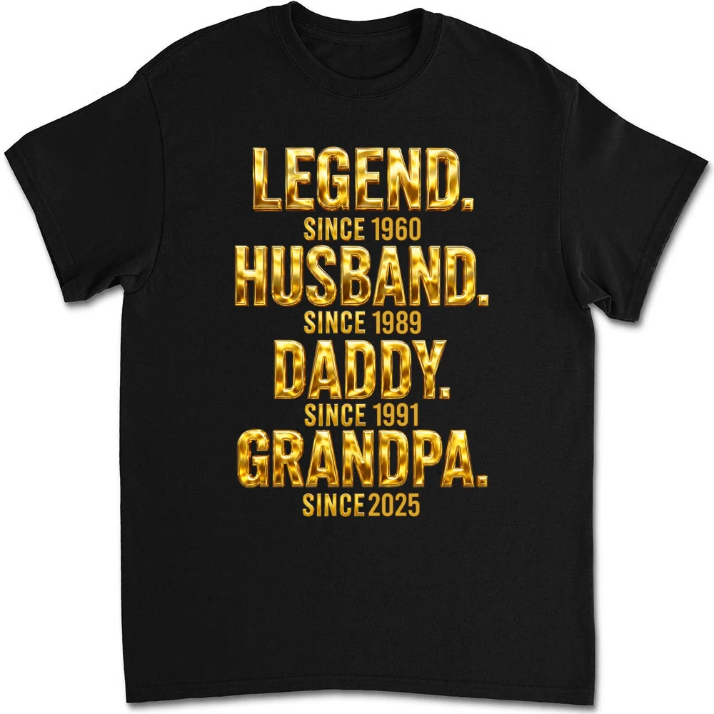Legend Dad Grandpa - Personalized Custom Shirt - Image 8