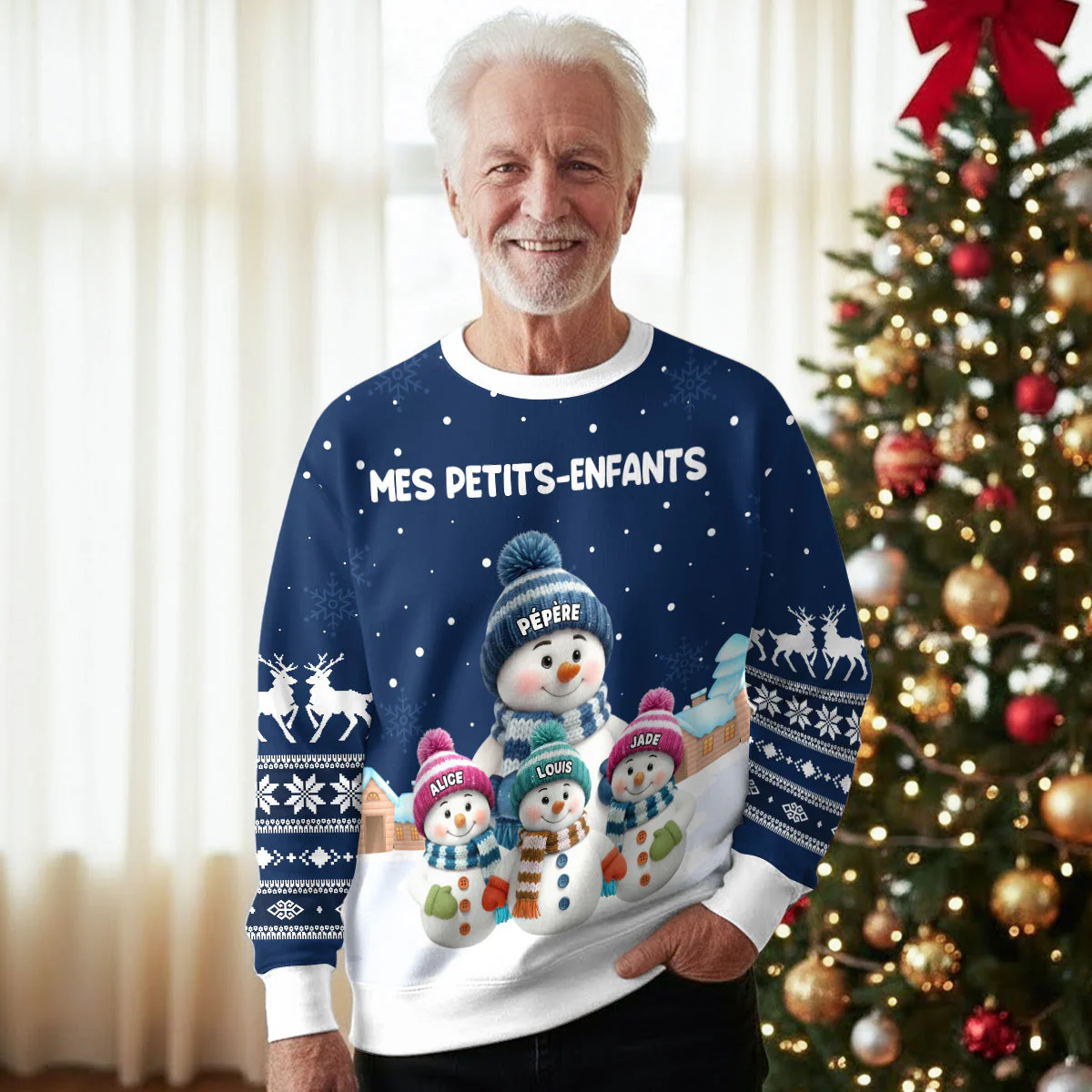 Les Petits-Enfants Tricotent - Sweatshirt Personnalisé Avec Impression Intégrale - Image 4