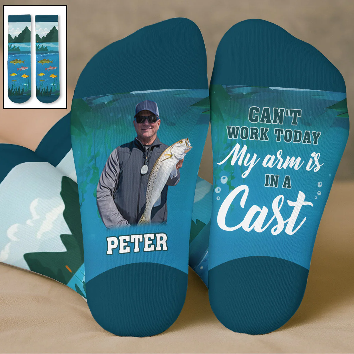 Life Is Better At the Lake - Personalized Custom Crew Socks