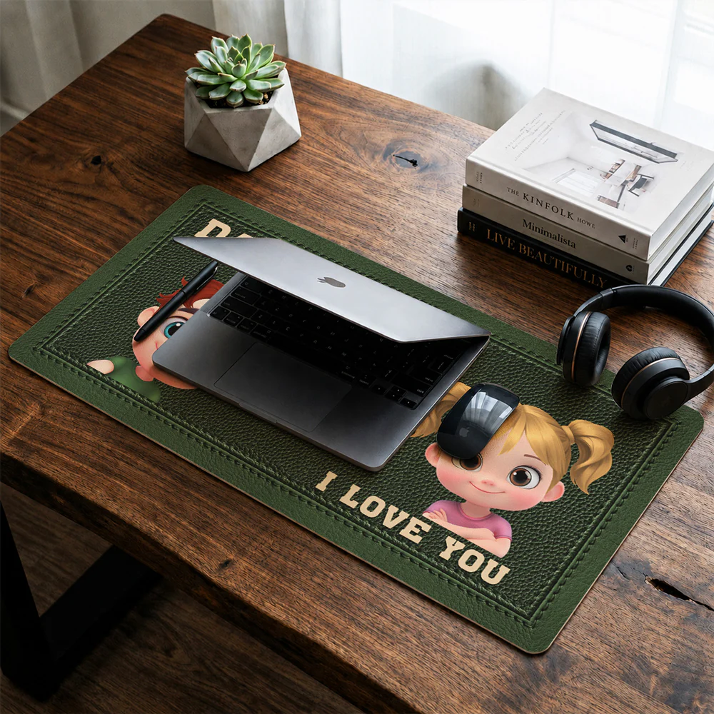 Life Is Better With Kids - Personalized Custom Desk Mat - Image 6