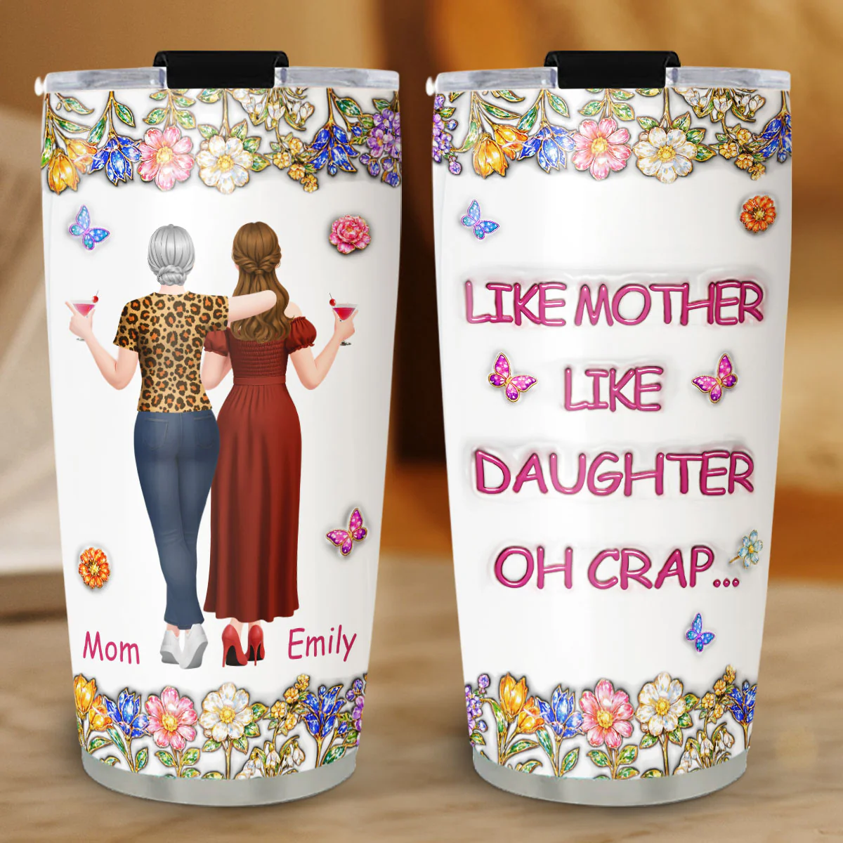 Like You Like Me - Personalized Custom 3D Effect Tumbler - Image 4