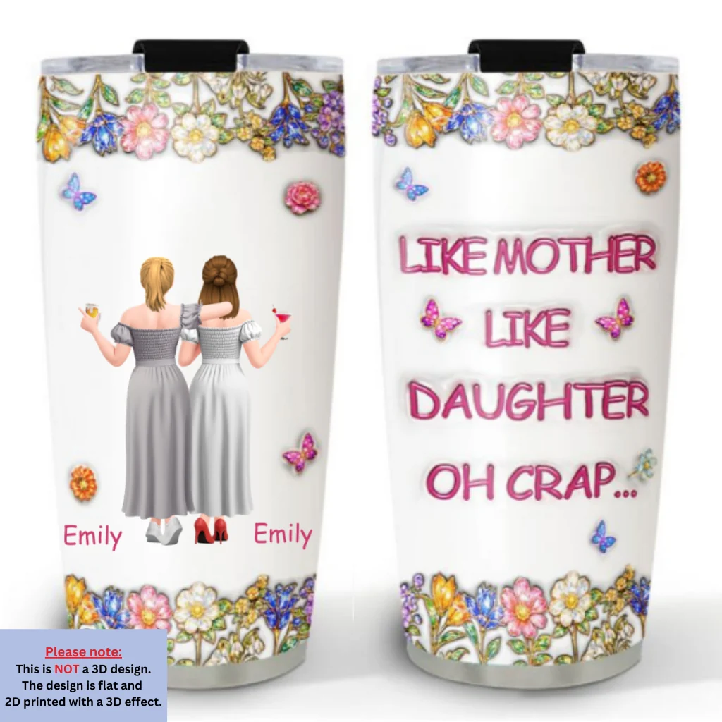 Like You Like Me - Personalized Custom 3D Effect Tumbler - Image 7