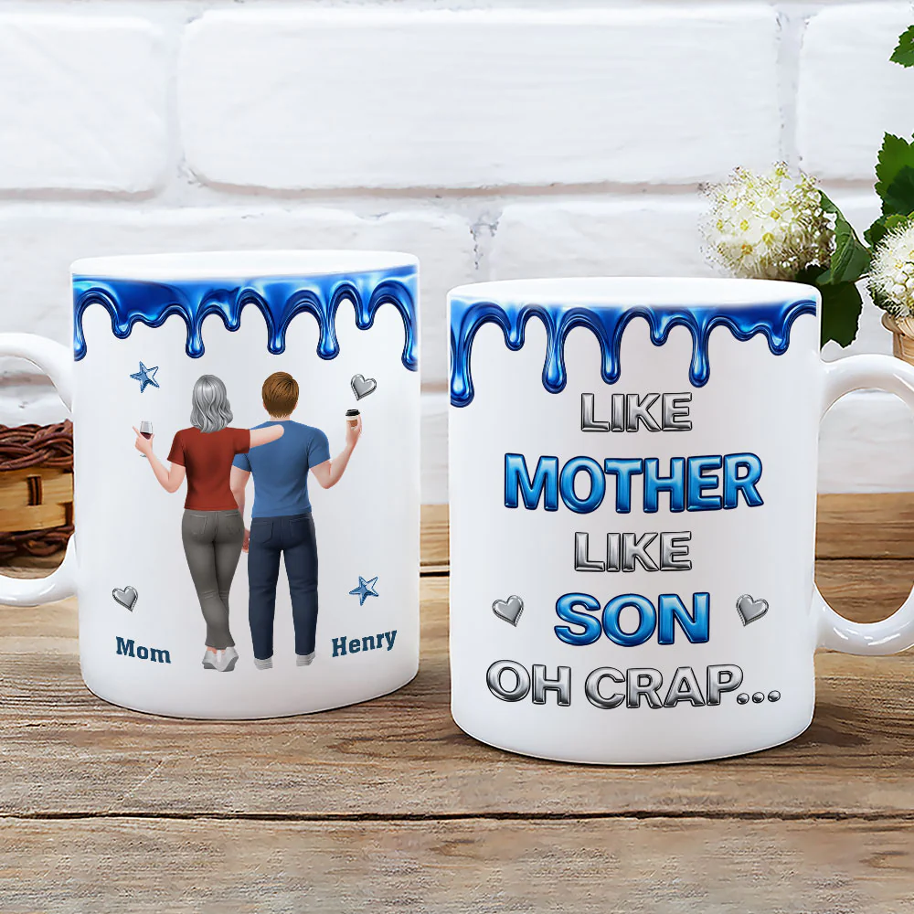 Like You Like Me Son - Personalized Custom 3D Effect Mug - Image 2
