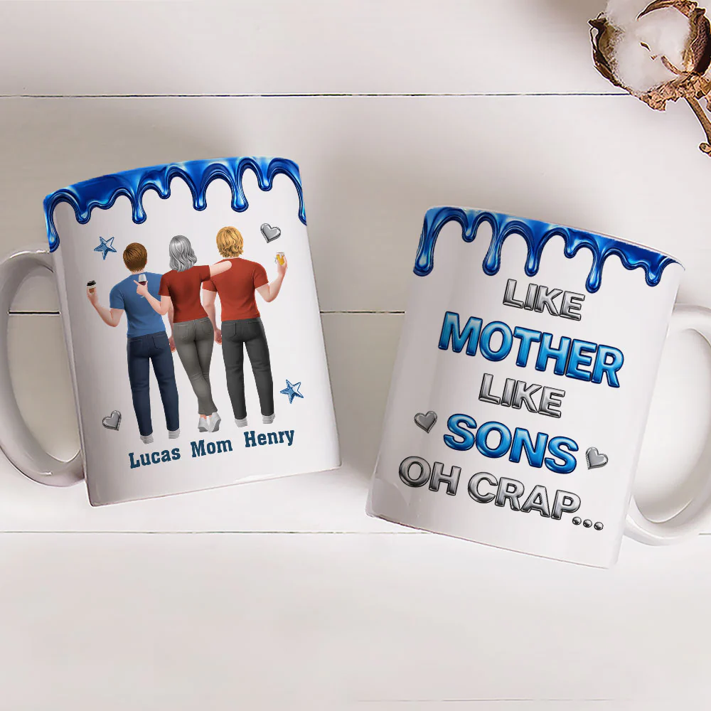 Like You Like Me Son - Personalized Custom 3D Effect Mug - Image 3