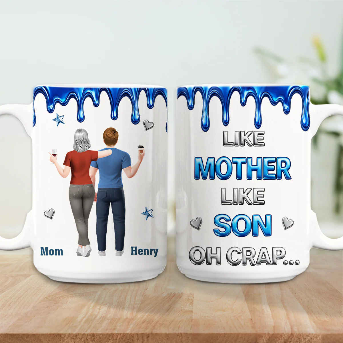 Like You Like Me Son - Personalized Custom 3D Effect Mug - Image 4