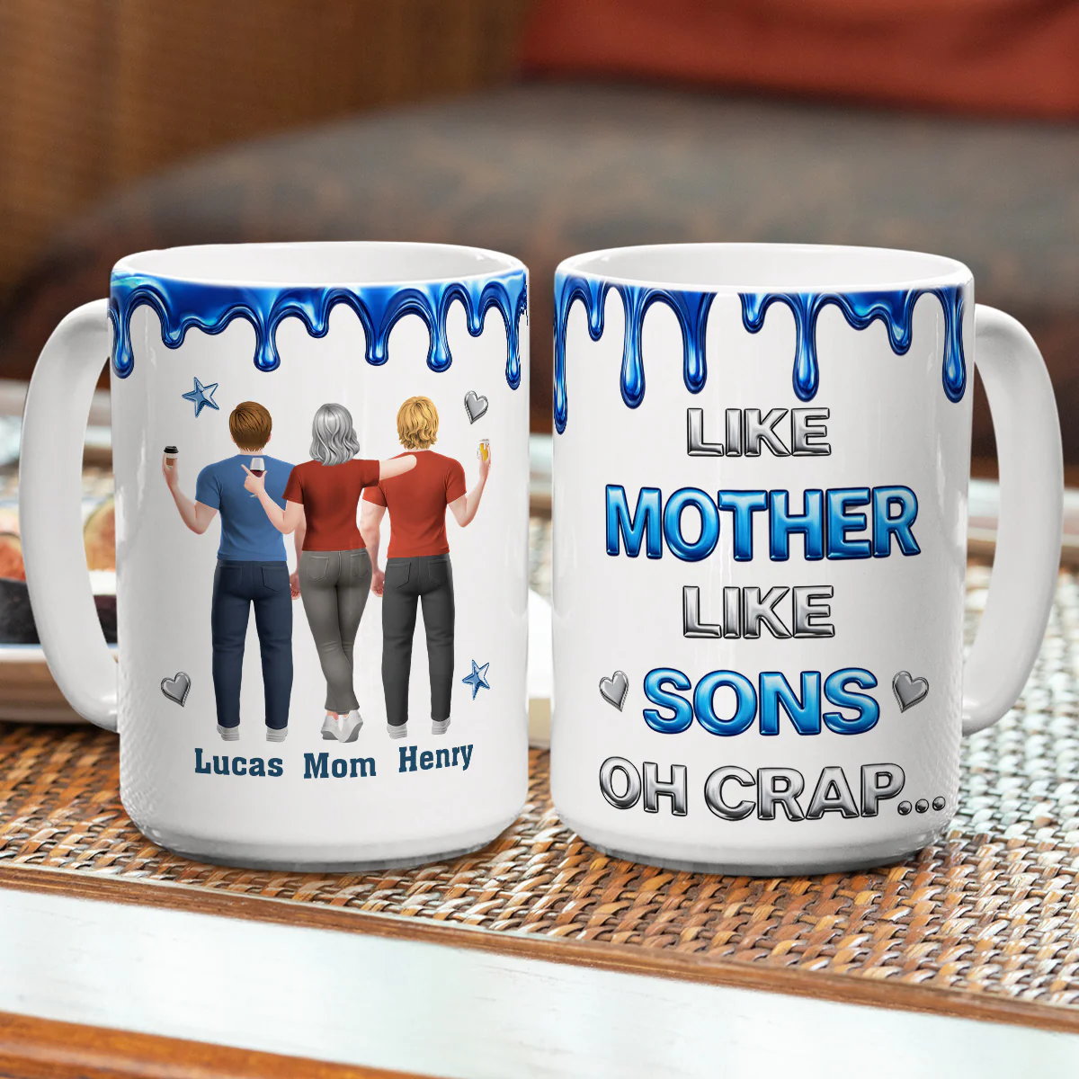 Like You Like Me Son - Personalized Custom 3D Effect Mug - Image 5