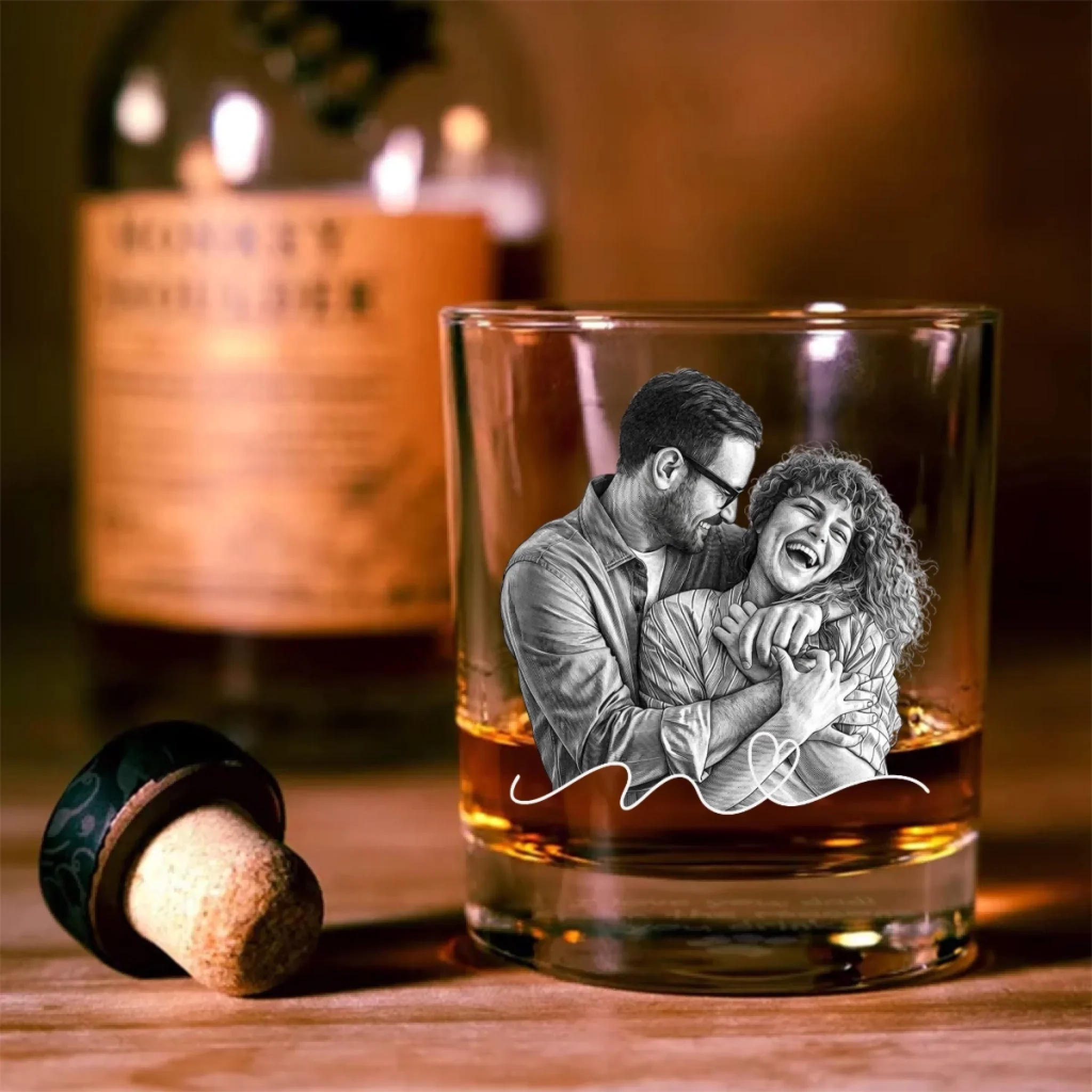 Like You More Than I Had Planned - Personalized Custom Engraved Whiskey Glass - Image 3