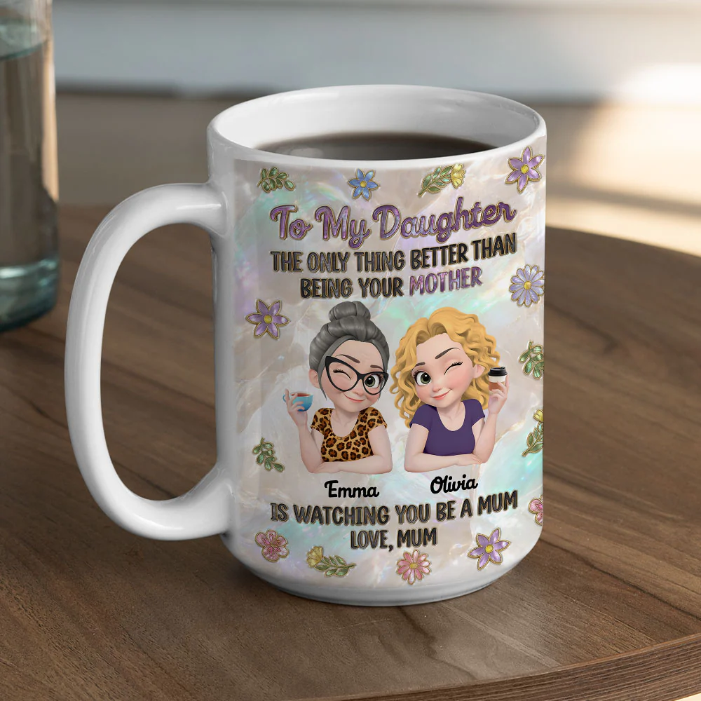 To My Be Loved Daughter - Personalized Custom 3D Effect Mug - Image 4