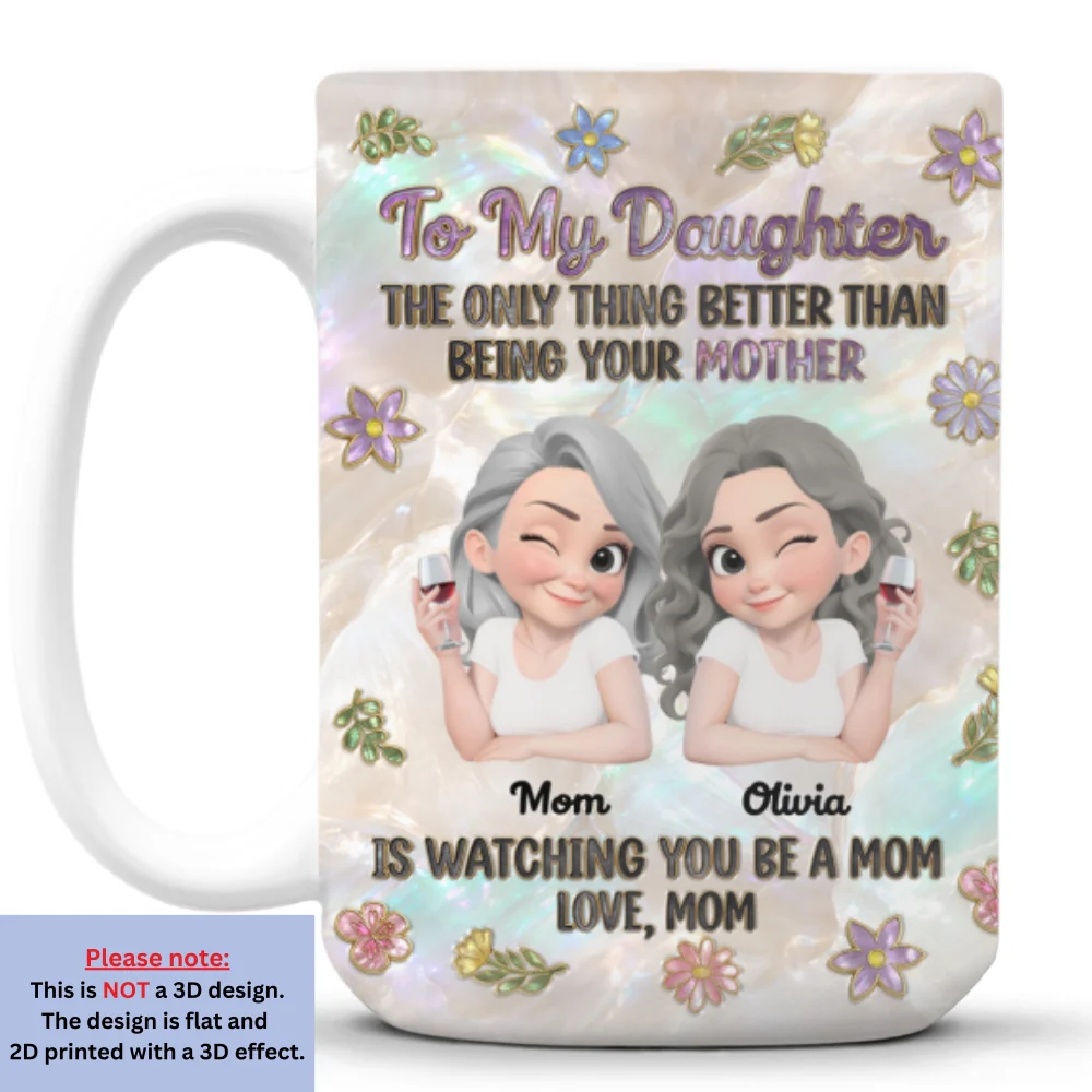 To My Be Loved Daughter - Personalized Custom 3D Effect Mug - Image 7