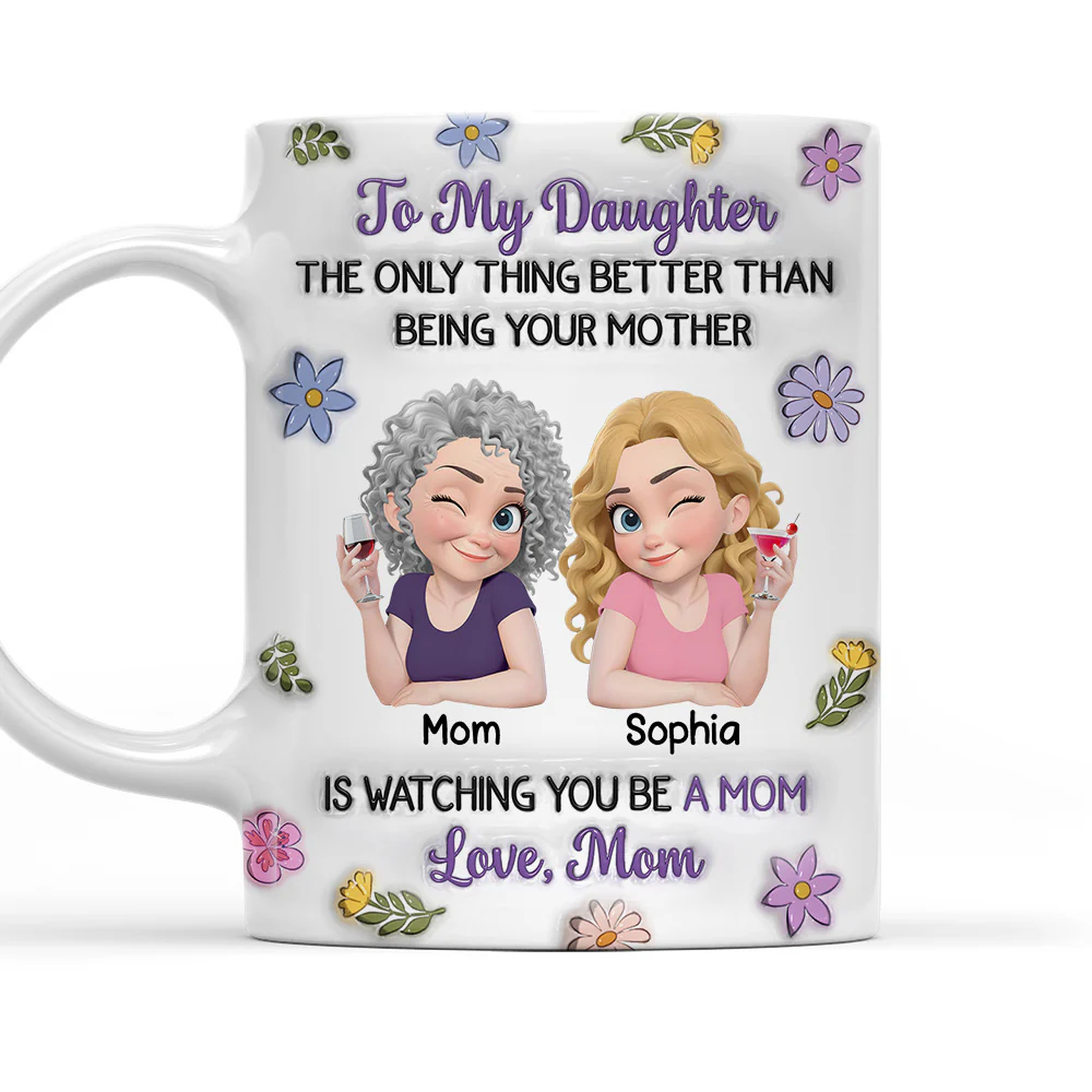 Linked Together Cartoon - Personalized Custom 3D Inflated Effect Mug