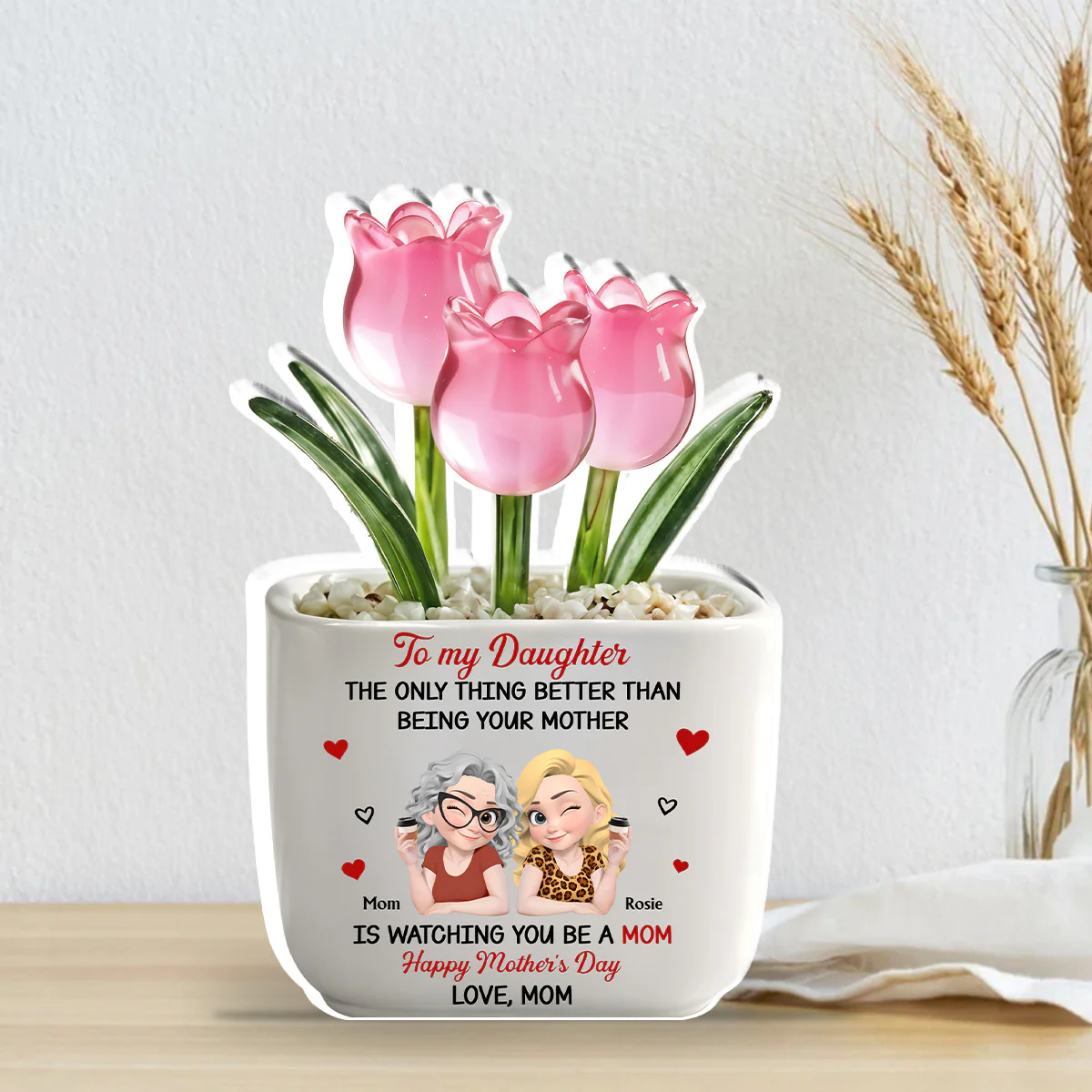 Linked Together Cartoon - Personalized Custom Acrylic Plaque - Image 5