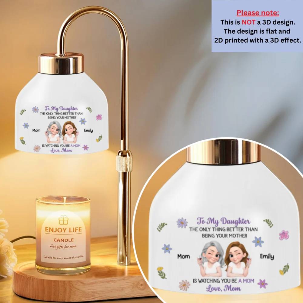 Linked Together Cartoon - Personalized Custom Candle Warmer Lamp - Image 6