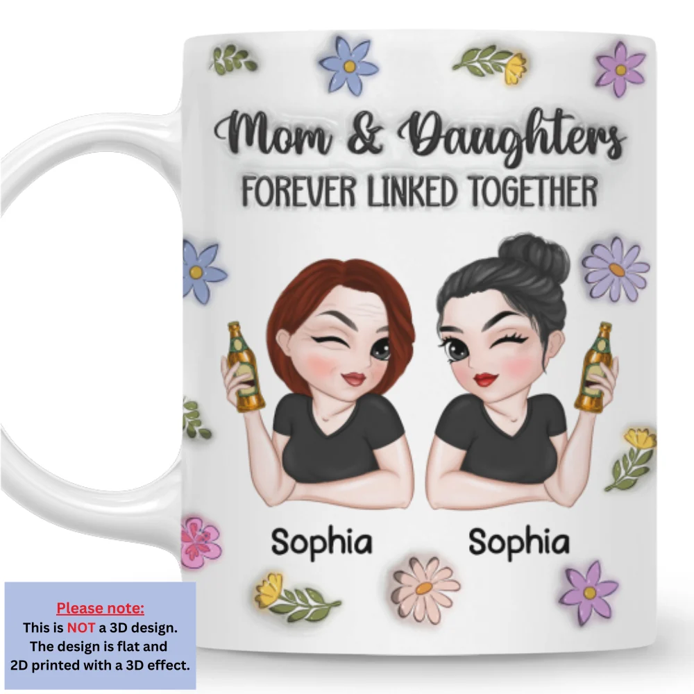 Linked Together - Personalized Custom 3D Inflated Effect Mug - Image 4