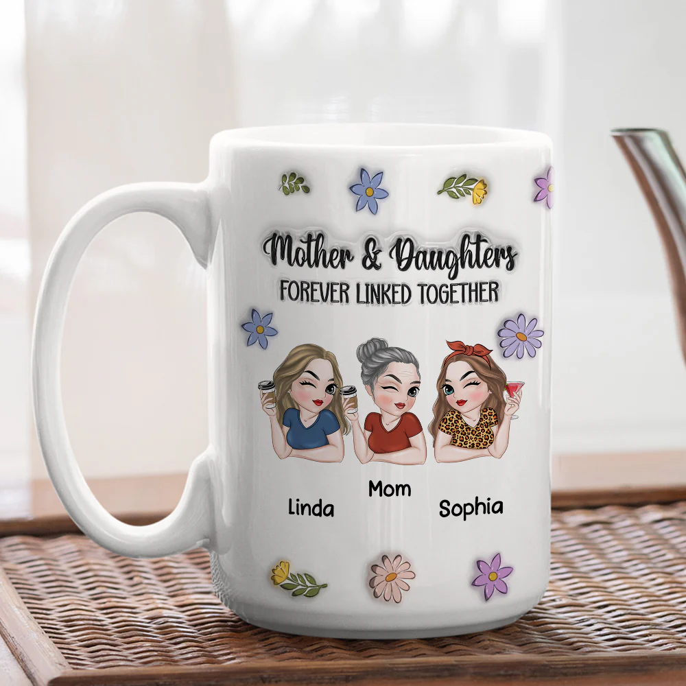 Linked Together - Personalized Custom 3D Inflated Effect Mug - Image 5