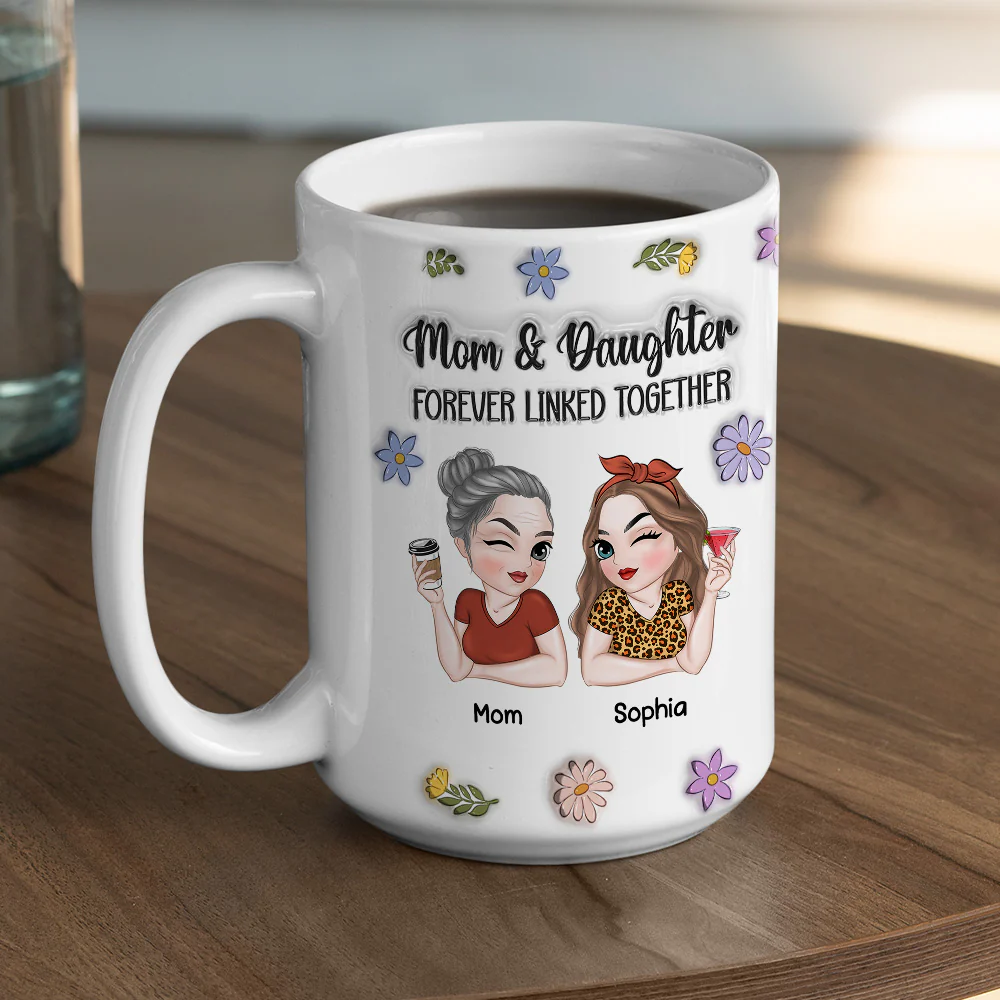 Linked Together - Personalized Custom 3D Inflated Effect Mug - Image 6