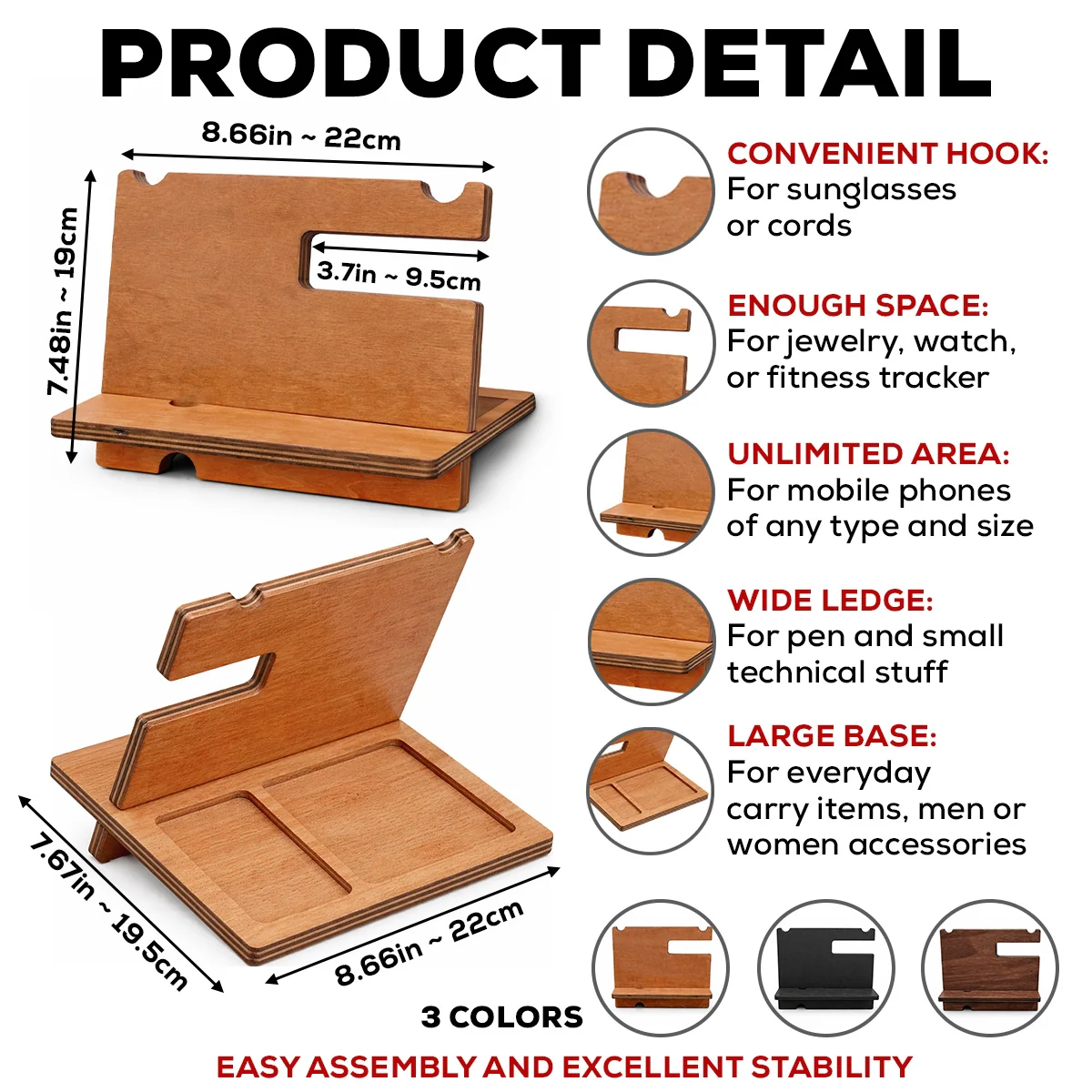 Little Shits - Personalized Custom Wood Phone Docking Station - Image 6