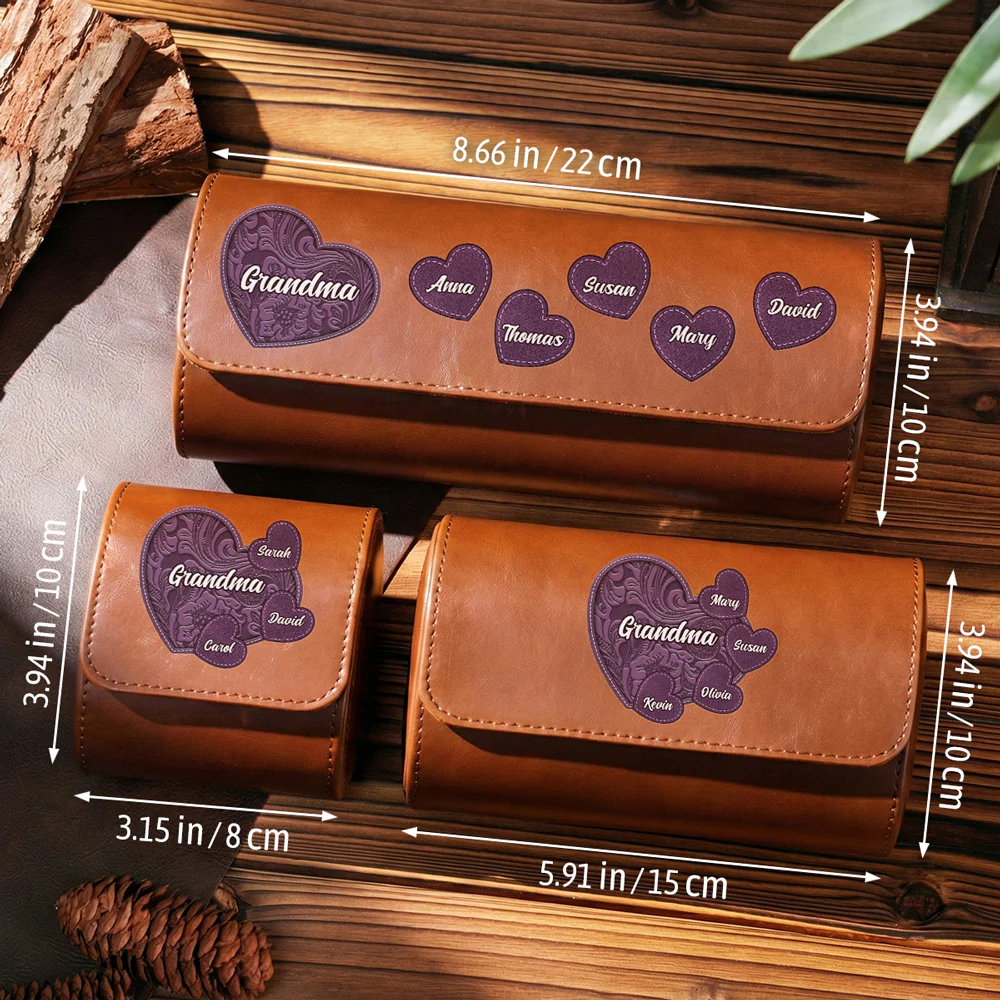 Little Sweethearts - Personalized Custom Leather Watch Case  - Image 5