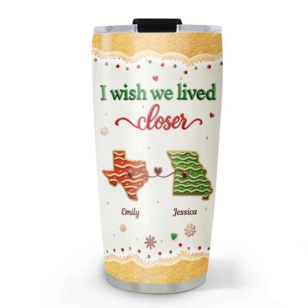 Lived Next Door Bestie - Personalized Custom 3D Inflated Effect Tumbler