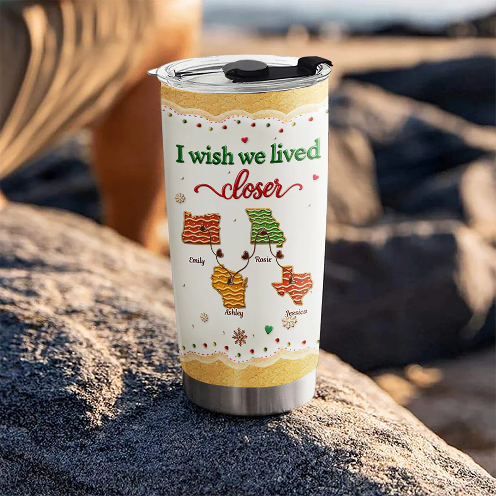 Lived Next Door Bestie - Personalized Custom 3D Inflated Effect Tumbler - Image 5