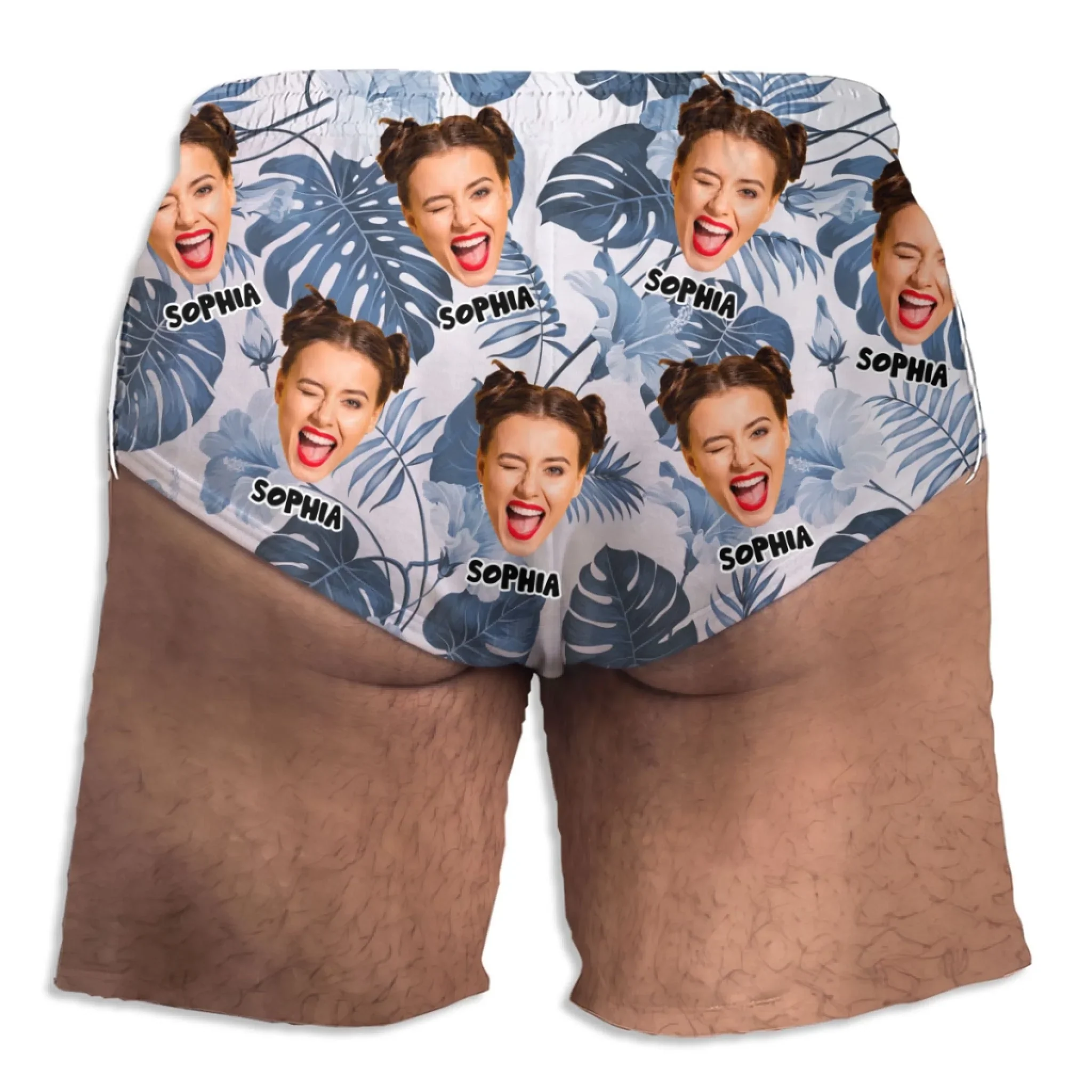 Looking Good Naturally - Personalized Custom Beach Shorts - Image 5