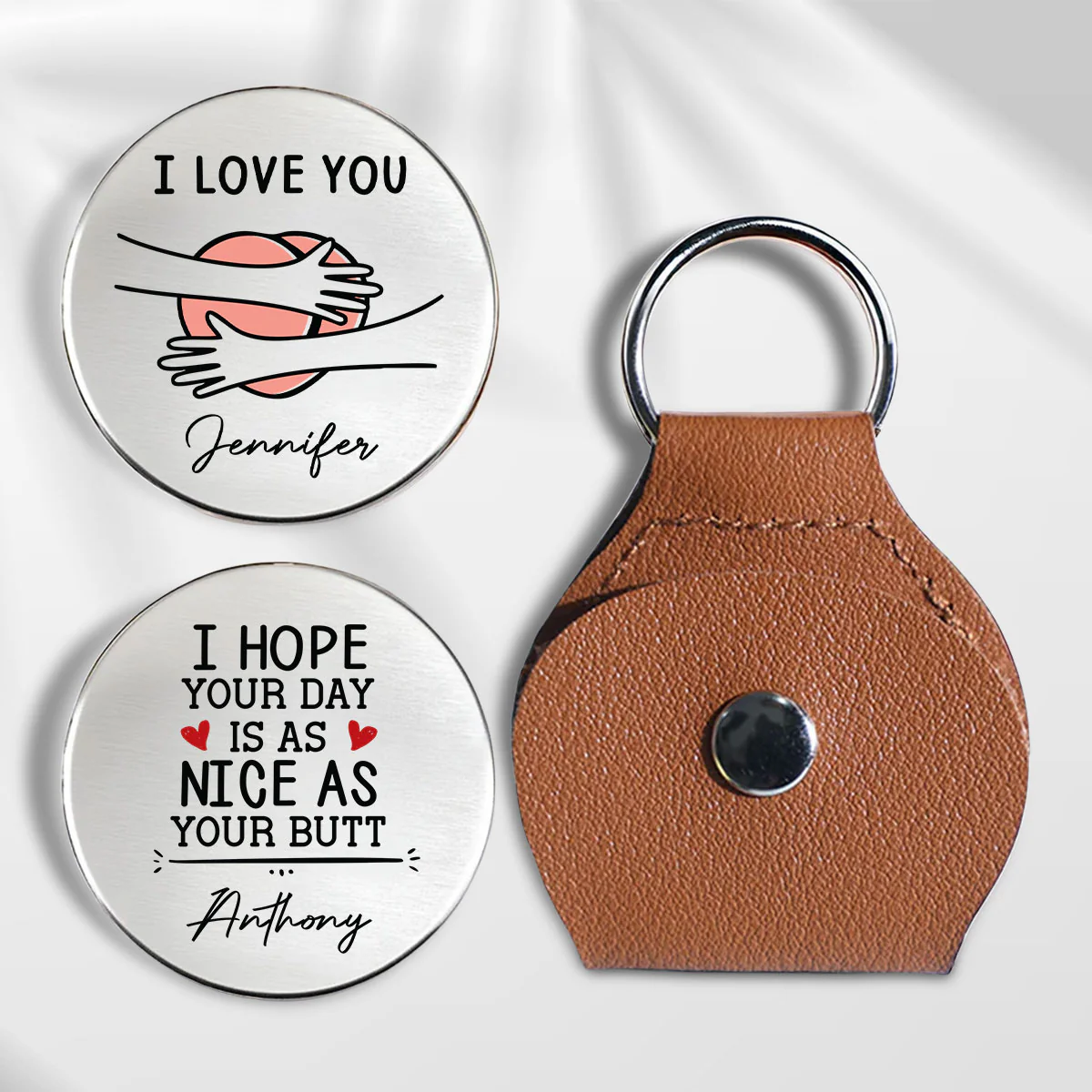 Love And Laughter - Personalized Custom Pocket Hug