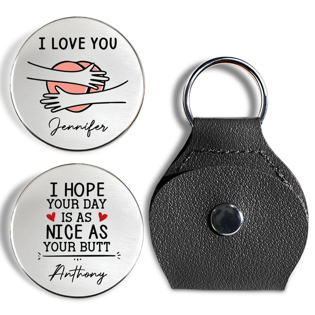 Love And Laughter - Personalized Custom Pocket Hug - Image 6