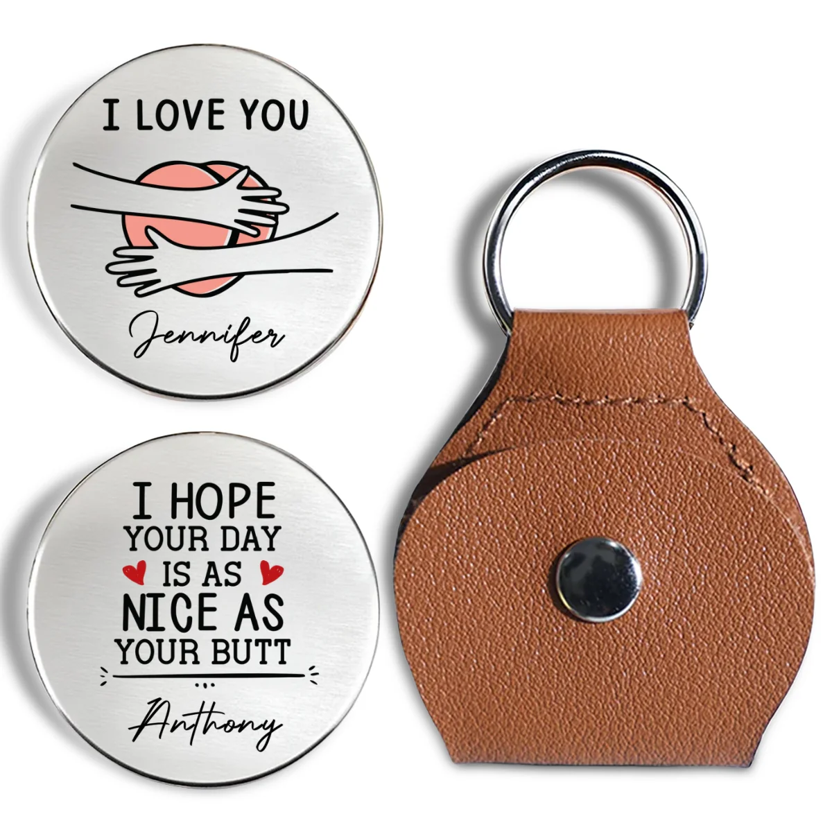 Love And Laughter - Personalized Custom Pocket Hug - Image 7